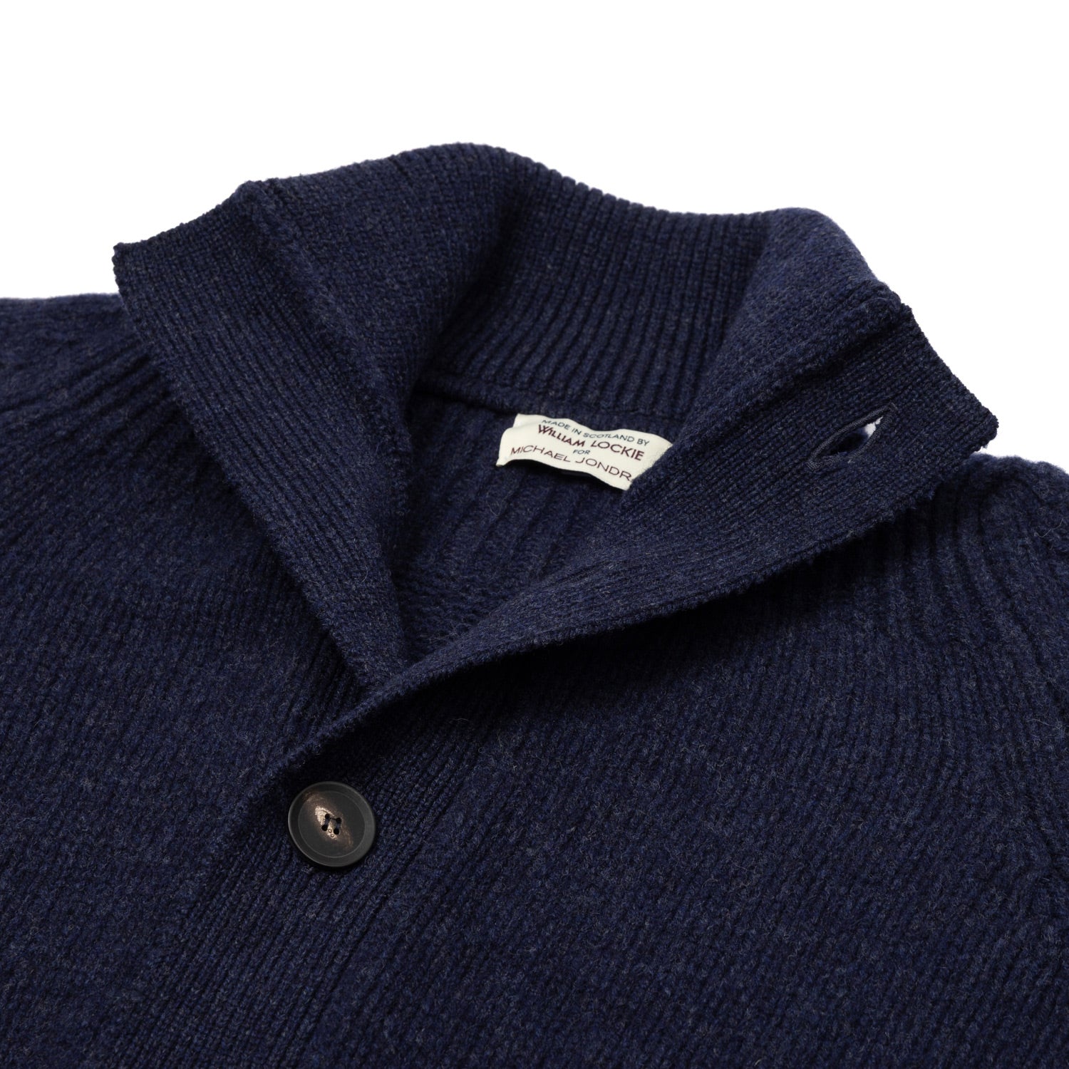 MJ Exclusiv: Cardigan "Lomond Knit-Bomber" made from 4-Ply Geelong Lambswool